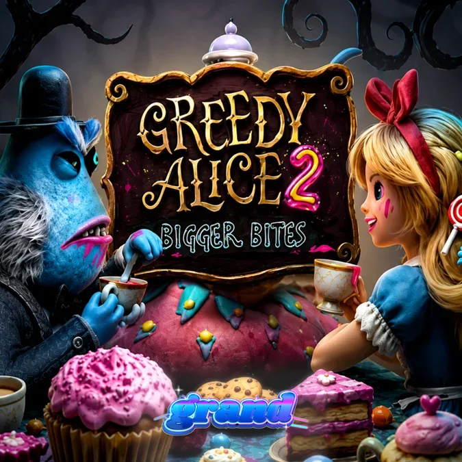 Greedy Alice 2 Bigger Bites স্লট গেমপ্লে ইন্টারফেস